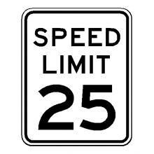 R2-1 18''x24'' Speed Limit